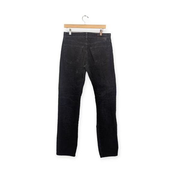 AG Adriano Goldschmied Black Corduroy The Graduate Tailored Leg Pants - Picture 2 of 9